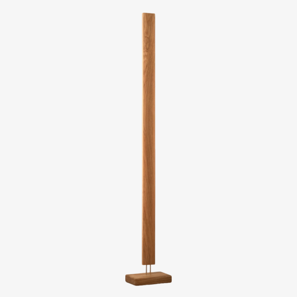 Modern Solid Hardwood LED Corner Floor Lamp